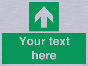 Safe condition Custom arrow up sign